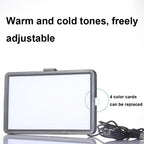 Desktop Live Square Beauty Fill Light, 6-inch Light + Gimbal + Telescopic Tripod, 8-inch Light + Gimbal + Telescopic Tripod