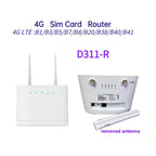 4G CPE SIM Card Mobile Wireless Router Antenna Detachable, EU Plug, D311-R