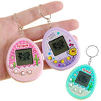 Electronic Pet Game Toy Feed Genie Nostalgic Virtual Cyber Digital Game Keychain Toy For Kids, Cactus (Pink), Cactus (Green), Cactus (White), Chick (Pink), Chick (Blue), Chick (Purple)
