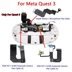 For Meta Quest 3 VR Headset Repair Parts, RGB VST SLMA Cable A, RGB VST SLMA Cable B, Power Indicator Light Cable