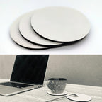 4pcs PU Leather Car Coaster Car Decorative Water Absorption Cup Sink Mat, 6.8cm