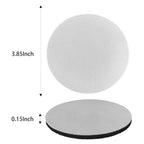 4pcs PU Leather Car Coaster Car Decorative Water Absorption Cup Sink Mat, 6.8cm