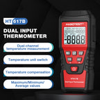 HABOTEST HT617B Digital Dual Channel Thermocouple Thermometer