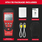 HABOTEST HT617B Digital Dual Channel Thermocouple Thermometer