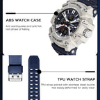 SANDA Men Electronic Watch Outdoor Sports Luminous Watch