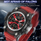 SANDA Men Electronic Watch Outdoor Sports Luminous Watch