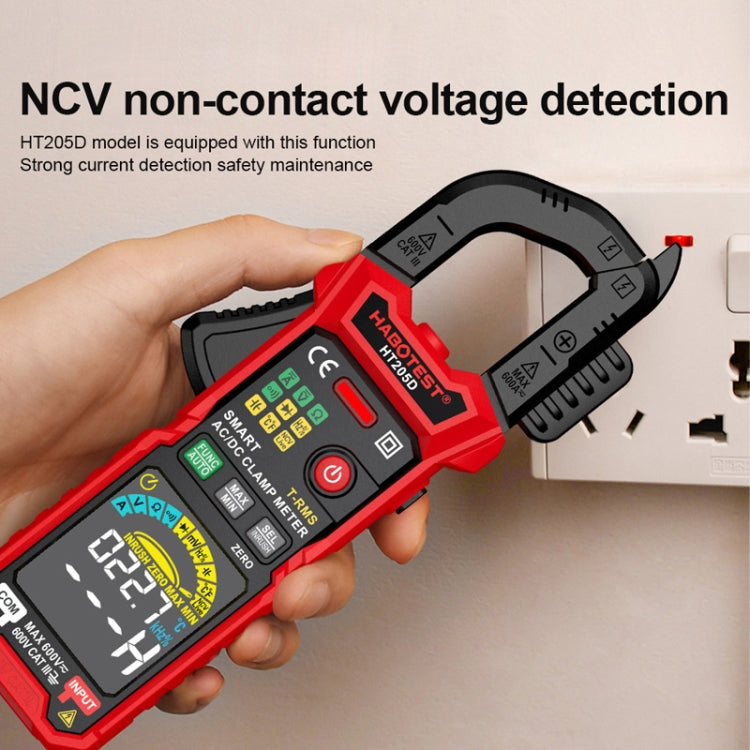 HABOTEST HT205D Clamp Intelligent Anti-Burning Multi-Function High Precision Digital Multimeter, HT205D