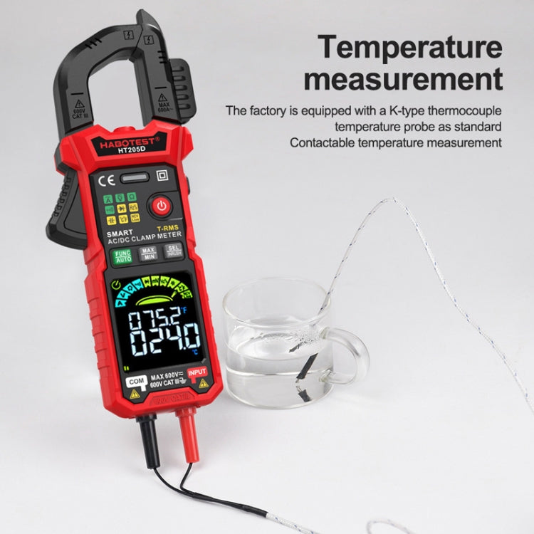HABOTEST HT205D Clamp Intelligent Anti-Burning Multi-Function High Precision Digital Multimeter, HT205D