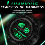 SANDA Large Dial Electronic Watch Multi-function Outdoor Sports Watch