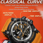 SANDA Large Dial Electronic Watch Multi-function Outdoor Sports Watch