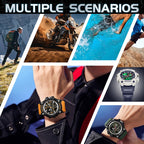 SANDA Large Dial Electronic Watch Multi-function Outdoor Sports Watch