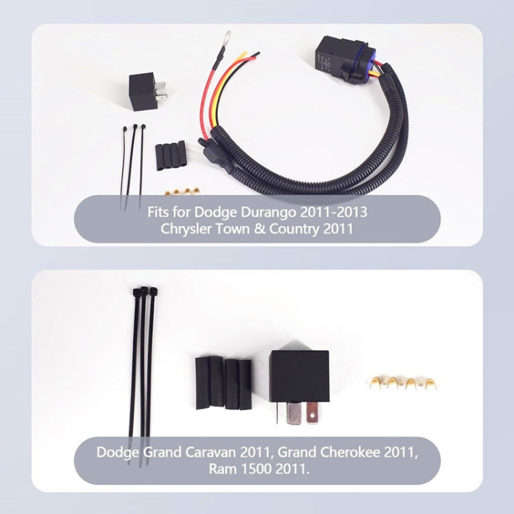 Vehicle Fuel Pump Relay Wiring Harness Kit, For Jeep / Dodge / Chrysler