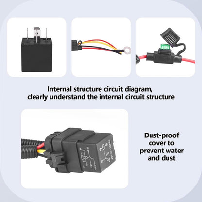 Vehicle Fuel Pump Relay Wiring Harness Kit, For Jeep / Dodge / Chrysler