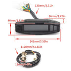 Motorcycle HD LCD Fuel Level Speed Electronic Instrument