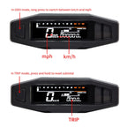 Motorcycle HD LCD Fuel Level Speed Electronic Instrument