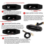 Motorcycle HD LCD Fuel Level Speed Electronic Instrument