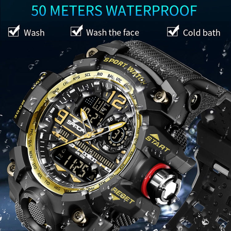 SANDA Student Teenager Electronic Watch Multi-functional Wristwatch