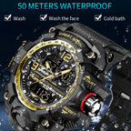 SANDA Student Teenager Electronic Watch Multi-functional Wristwatch