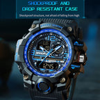 SANDA Student Teenager Electronic Watch Multi-functional Wristwatch