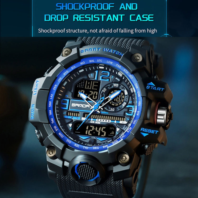 SANDA Student Teenager Electronic Watch Multi-functional Wristwatch