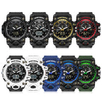 SANDA Teenagers Sports Electronic Watch Men Personalised Wristwatch