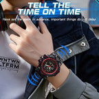 SANDA Teenagers Sports Electronic Watch Men Personalised Wristwatch