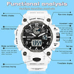 SANDA Couple Electronic Watch Women Personalised Luminous Wristwatch