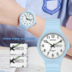 SANDA Medium Double Calendar Electronic Quartz Watch Outdoor Leisure Men Women Students Wristwatch