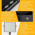 Photography Live LED Fill Light Film And Television Shooting Portrait Soft Video Lighting, W660 Lamp+US Plug Adapter, W660 Lamp+EU Plug Adapter, W660 Lamp+UK Plug Adapter, W480 Lamp+US Plug Adapter, W480 Lamp+EU Plug Adapter, W480 Lamp+UK Plug Adapter