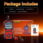 KONNWEI OBDII EOBD CAN Engine Code Reader Car Diagnostic Tool 9 Languages, KW340