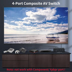 VSW41 AV 4-input 1-output RCA Lotus Interface Audio and Video Switcher, VSW41