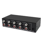 1 In 4 Out 3.5mm + RL Audio Distributor Stereo Audio Splitter For PC Laptop DVD, EU Plug, AUX -104