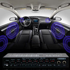 EQ-819 Car Audio Equalizer EQ Tuning Crossover Amplifier Supports Dual Microphone Input Reverberation Adjustment, EQ-819