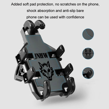 JNHW Motorcycle Bicycle Eight Claw Mobile Phone Navigation Shockproof Bracket, For Handlebar, For Rearview Mirror