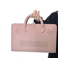 Pink Girl Style PU Laptop Bag Protective Case with Handle, 14 Inch, 15.6 / 16 Inch
