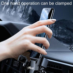 Car Snap-On Air Vent Gravity Cell Phone Navigation Mirror Holder