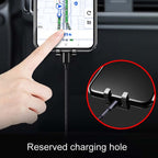 Car Snap-On Air Vent Gravity Cell Phone Navigation Mirror Holder