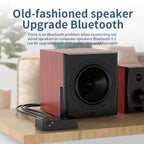 D9 2-in-1 Old-fashioned Audio Car Bluetooth Receiver Transmitter NFC Music Bluetooth Adapter, D9 2-in-1