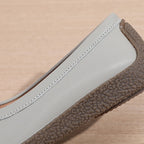 Women Casual Loafers Soft Leather Mom Flat Shoes Anti-slip Work Casual Shoes, 35, 36, 37, 38, 39, 40