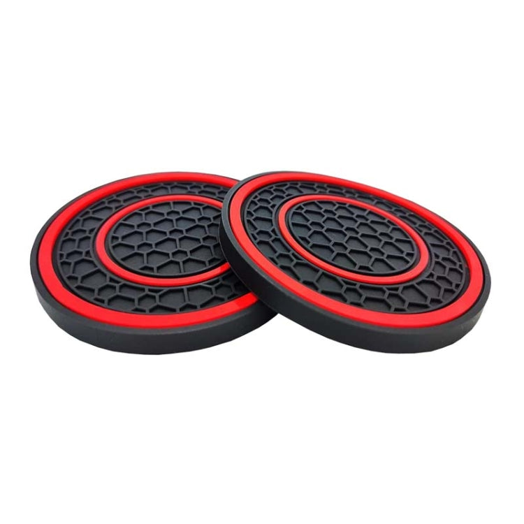 2pcs / Set Universal Car Center Control Anti-Slip Dustproof Coasters