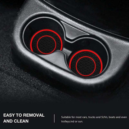2pcs / Set Universal Car Center Control Anti-Slip Dustproof Coasters