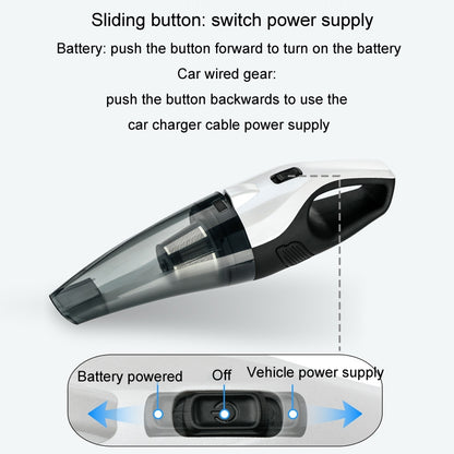 Car Handheld Portable Vacuum Cleaner With Strong Suction, Wired Version, Wired + Charging 7.4V, Wired + Charging 11.1V