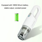 Wireless Car-mounted High-power Suction Handheld Vacuum Cleaner, White 7.4V, White Two-speed Adjustment 11.1V, Black 7.4V, Black Two-speed Adjustment 11.1V