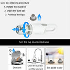 Wireless Car-mounted High-power Suction Handheld Vacuum Cleaner, White 7.4V, White Two-speed Adjustment 11.1V, Black 7.4V, Black Two-speed Adjustment 11.1V