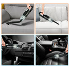 Wireless Car-mounted High-power Suction Handheld Vacuum Cleaner, White 7.4V, White Two-speed Adjustment 11.1V, Black 7.4V, Black Two-speed Adjustment 11.1V