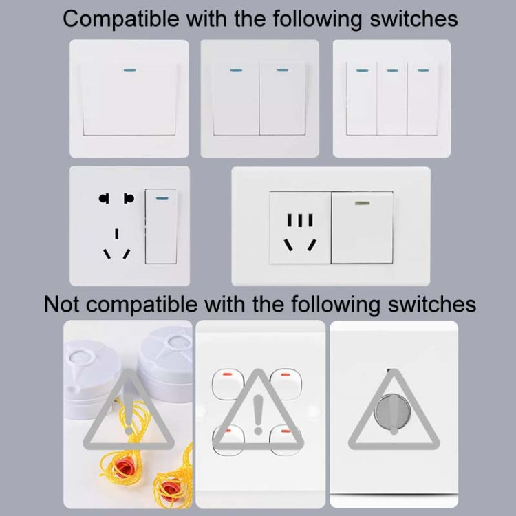 HanPai Heightened Intelligent Remote Control Home Use No Wiring Lazy Lights Off Tool, Heightened