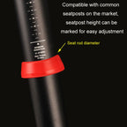 10pcs Mountain Road Bike Seatpost Waterproof Dustproof Cover, Red For 25-30mm, Red For 30-35mm, Blue For 25-30mm, Blue For 30-35mm, Green For 25-30mm, Green For 30-35mm
