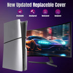 For PS5 Slim Replacement Faceplate Shell Detachable Protective Case, Disc Edition Black, Digital Edition Black, Disc Edition White, Digital Edition White, Disc Edition Gray, Digital Edition Gray