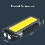 Flat Work Light LED Work Auto Repair Light USB Rechargeable Repair Light With Magnetic Attachment, KXK586