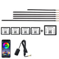 Car Hidden Acrylic LED Colorful Decorative Atmosphere Light Strip, 6 in 1, 10 in 1, 14 in 1, 18 in 1, 22 in 1